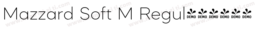 Mazzard Soft M Regul字体转换